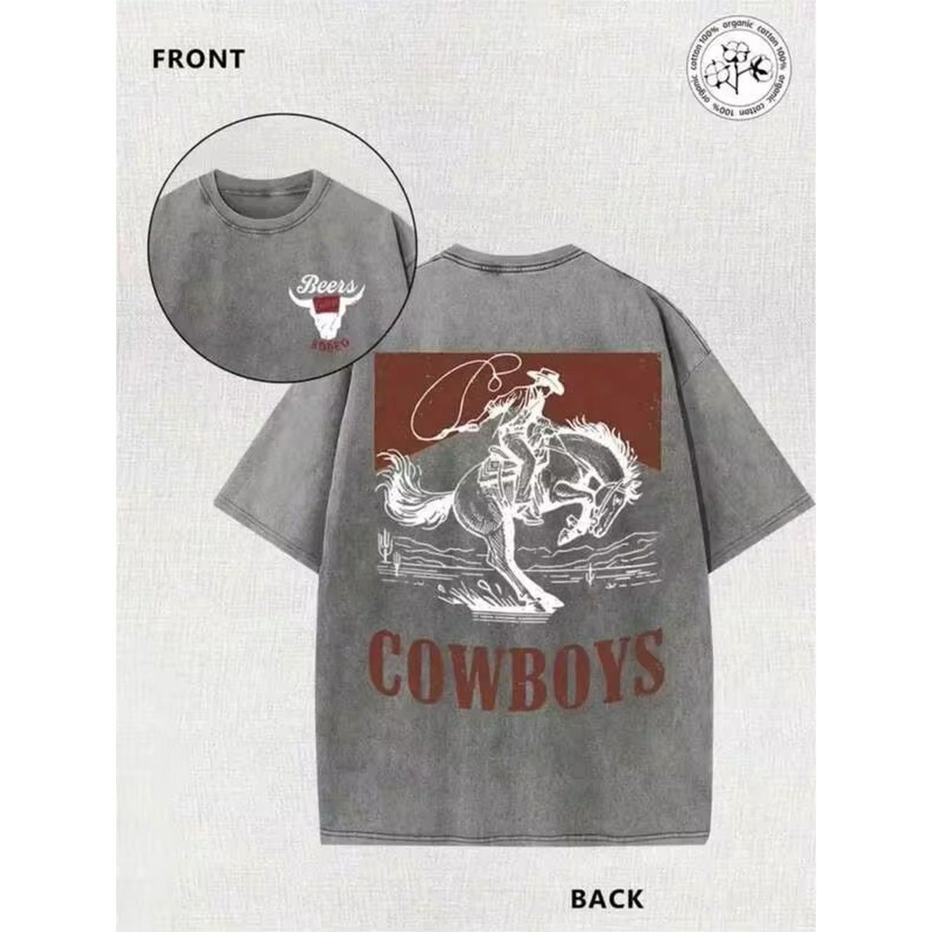 Italy Fashion Street - Camisa Masculina Estampada Estilo Cowboy Ocidental