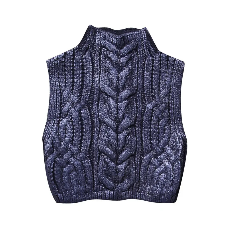 Street Fashion Vest - Camisola de malha sem mangas colete