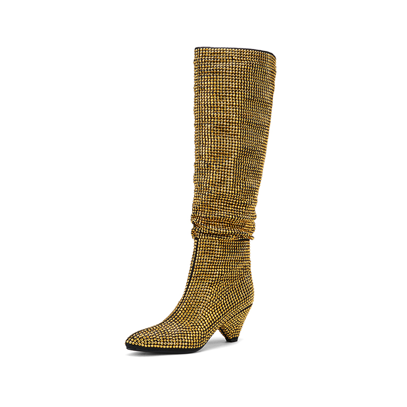 Moda saltos de pico botas long - Street Fashion Dress avaliação e preço