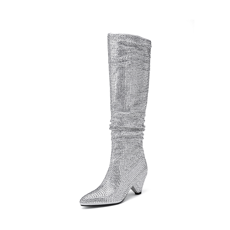 Moda saltos de pico botas long - Street Fashion Dress avaliação e preço