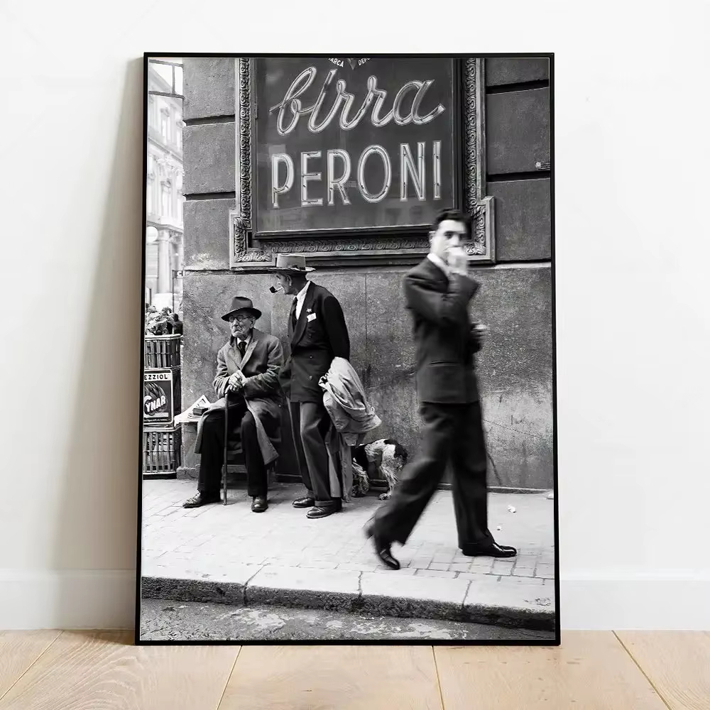 Pôster de rua vintage em preto - Italy Fashion Street avaliação e preço
