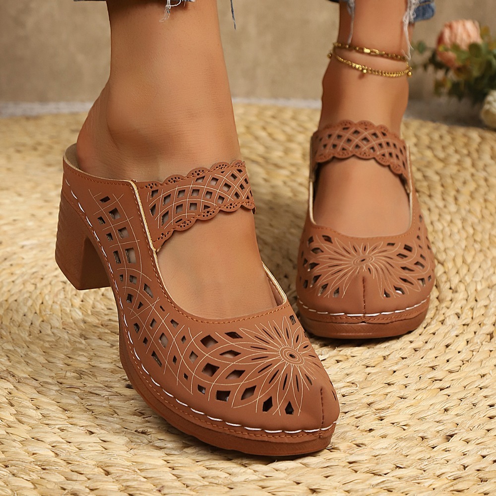 Sandálias Mules Femininas com  - Street Fashion Dress avaliação e preço