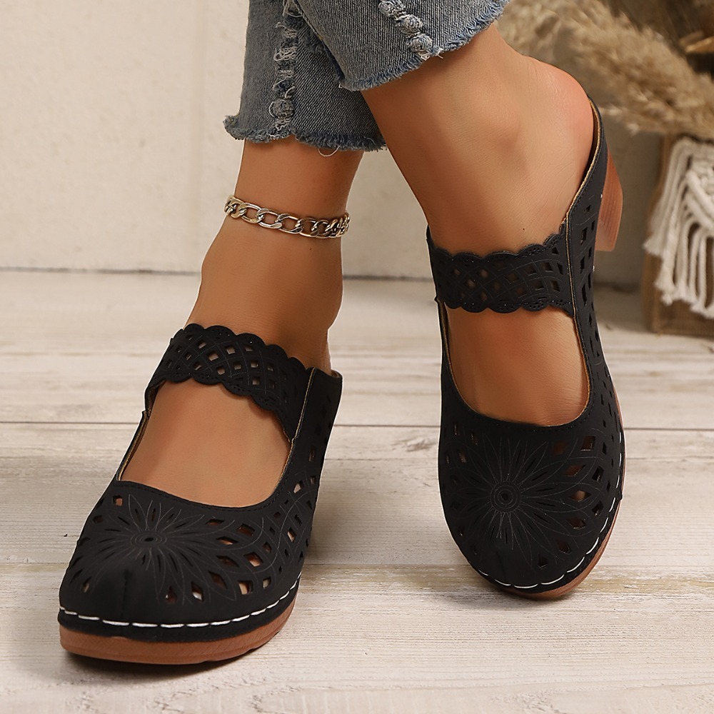 Sandálias Mules Femininas com  - Street Fashion Dress avaliação e preço