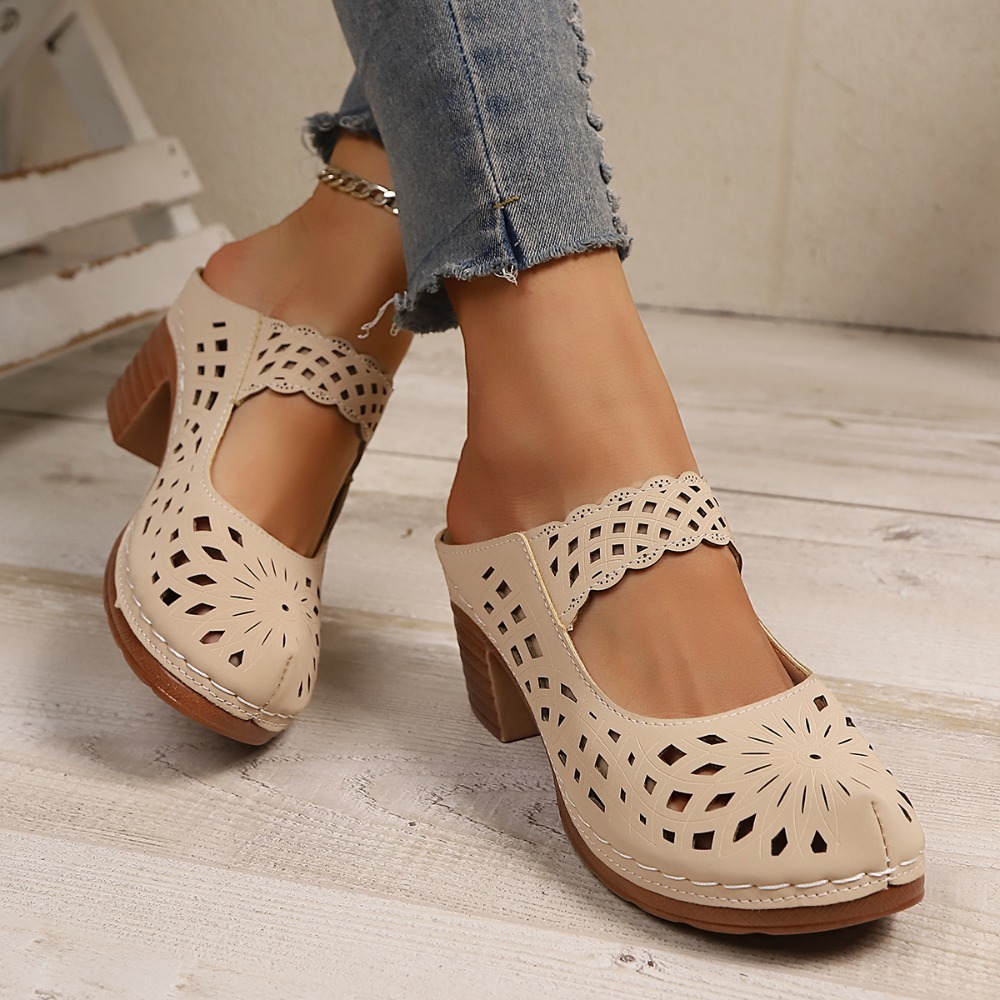 Sandálias Mules Femininas com  - Street Fashion Dress avaliação e preço