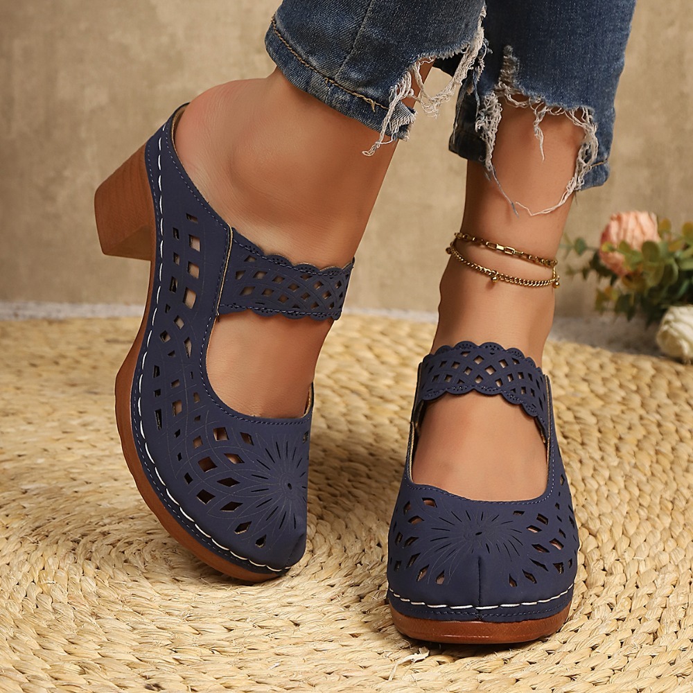 Sandálias Mules Femininas com  - Street Fashion Dress avaliação e preço