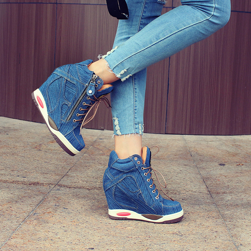 Novidade 2026: Botas de Salto  - Street Fashion Denim avaliação e preço