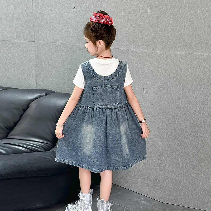 Crianças moda roupas reversíve - Street Fashion Denim avaliação e preço