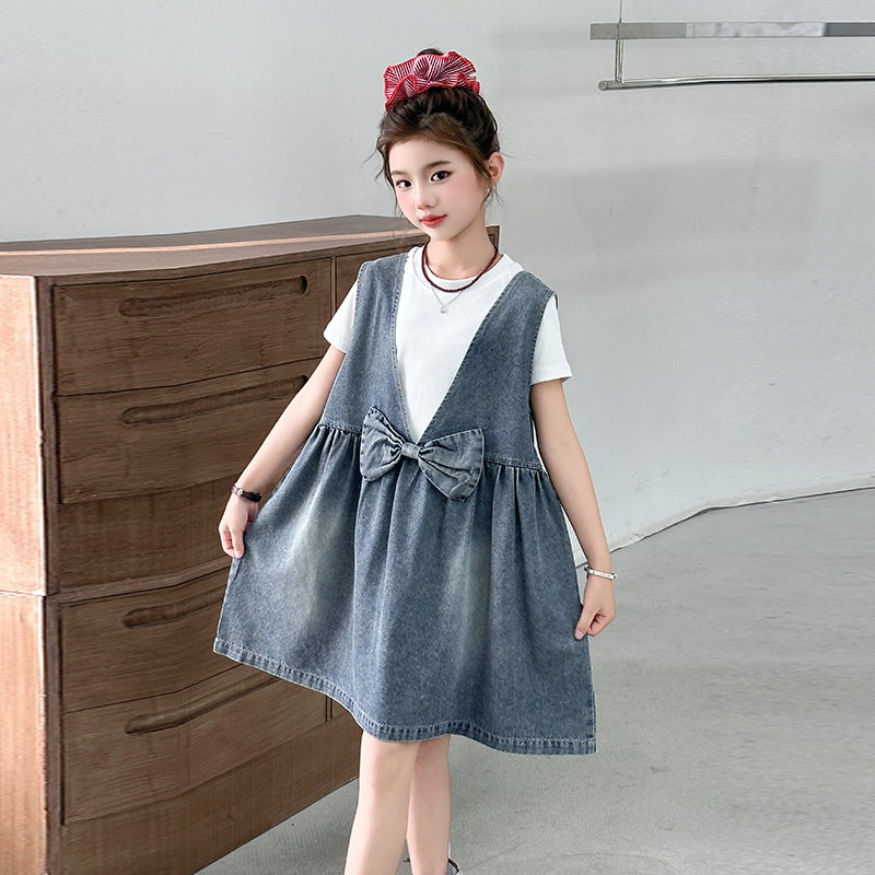 Crianças moda roupas reversíve - Street Fashion Denim avaliação e preço