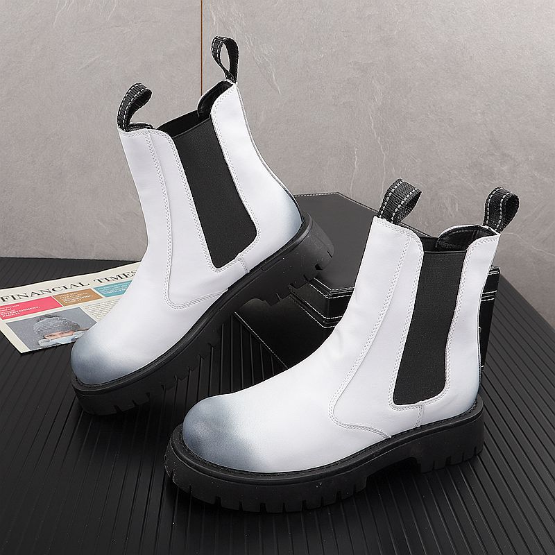 Botas de Couro Genuíno de Luxo - Street Fashion Brand avaliação e preço