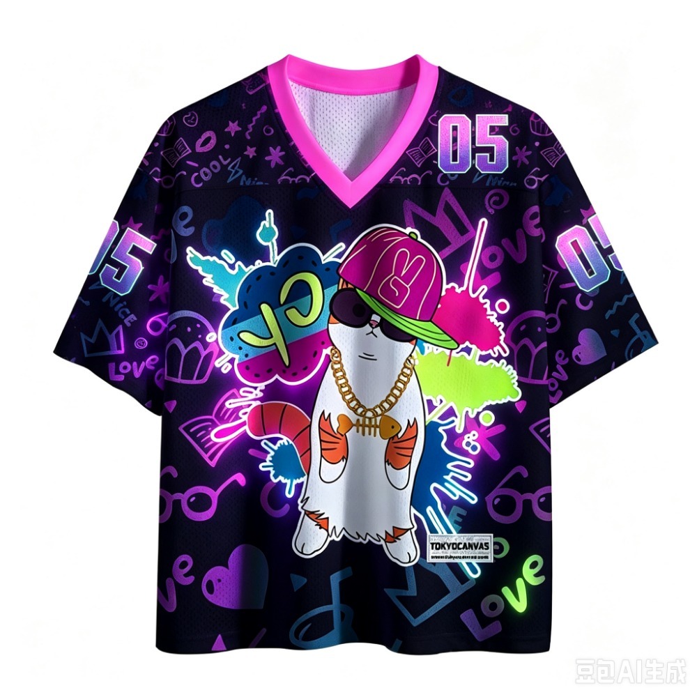 Camiseta masculina com decote  - Street Fashion Graffiti avaliação e preço