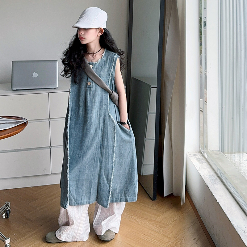 Estilo solto crianças luxo ver - Street Fashion Denim avaliação e preço