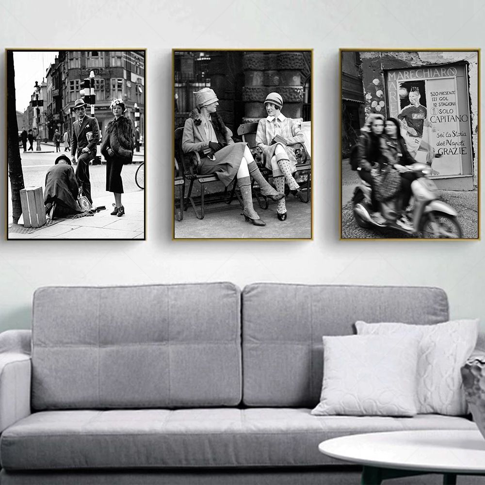 Moda preto e branco vintage fo - Italy Fashion Street avaliação e preço