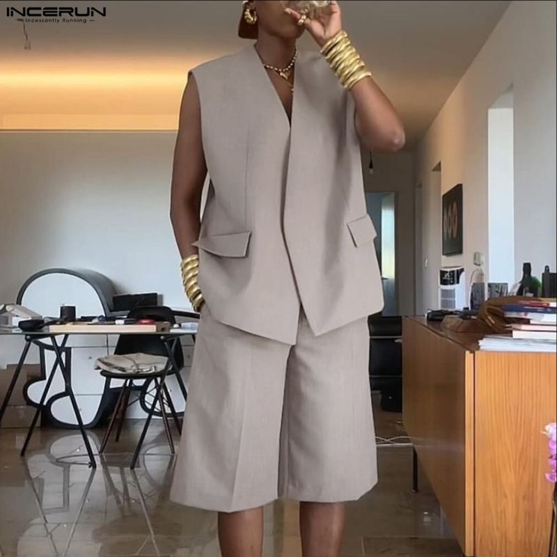 Conjuntos Masculinos INCERUN:  - Fashion Streetwear avaliação e preço