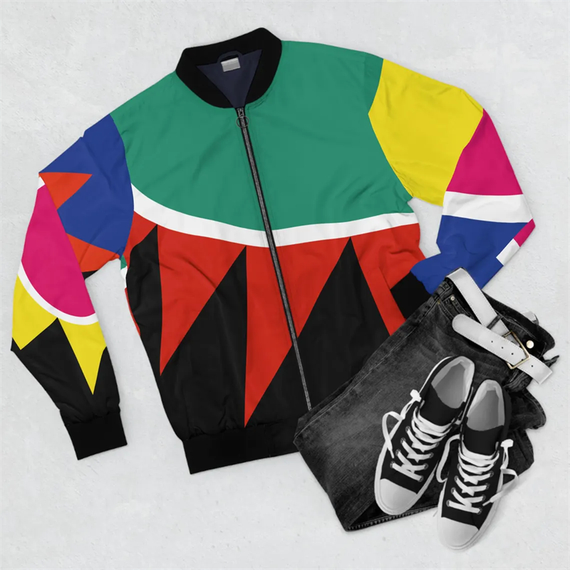 New Men's Jacket African Style - Street Fashion Graffiti avaliação e preço